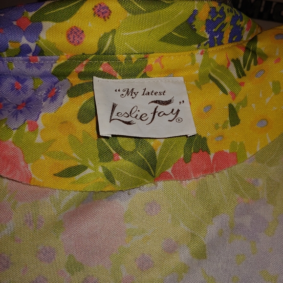 Vintage 70s Beautiful Leslie Fay Floral Maxi Party Dress - Picture 9 of 9